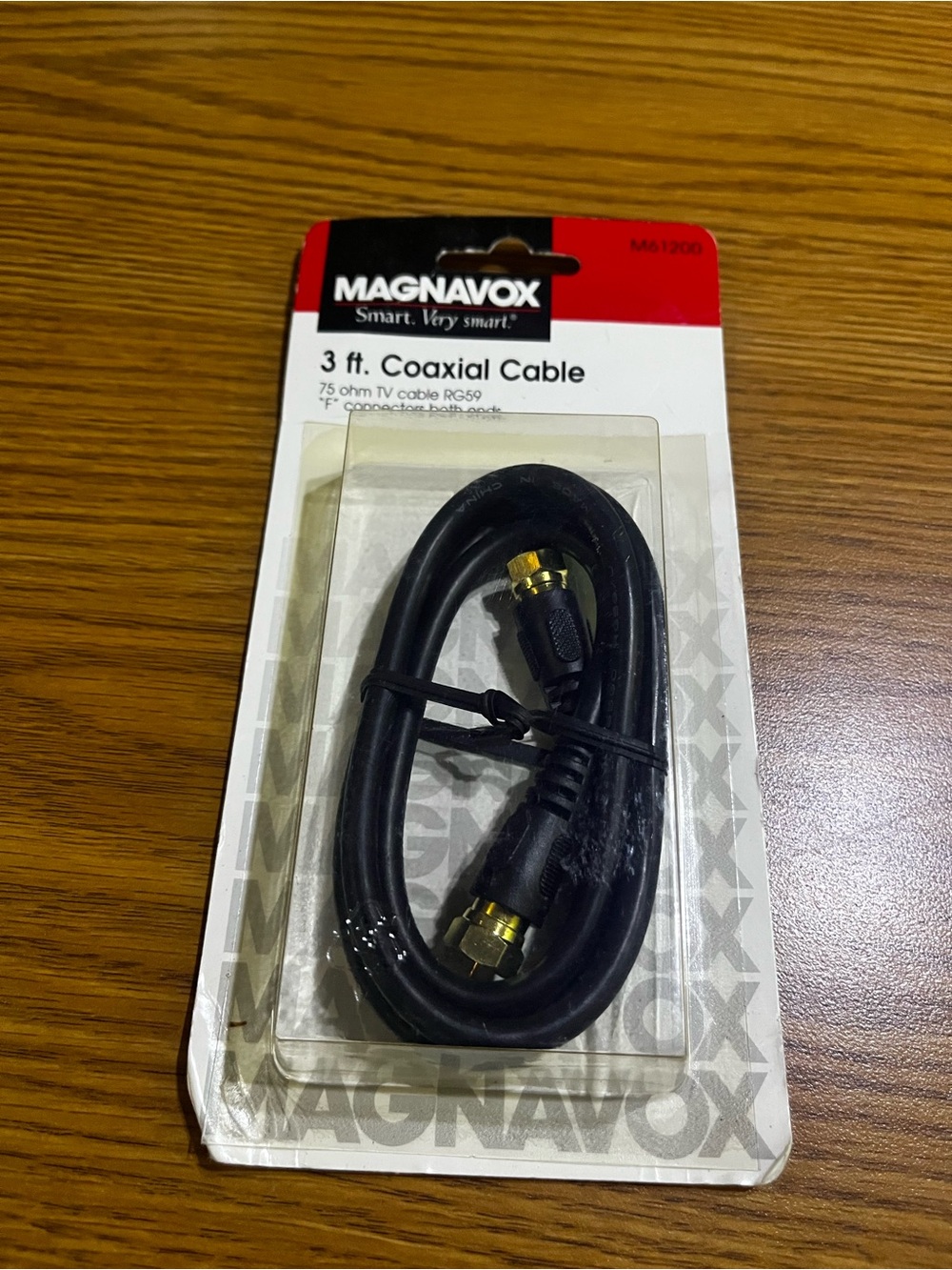 Magnavox 3 ft. Coaxial Cable RG59 - Black